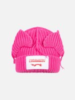 CHUNKY EARS BEANIE IN PINK