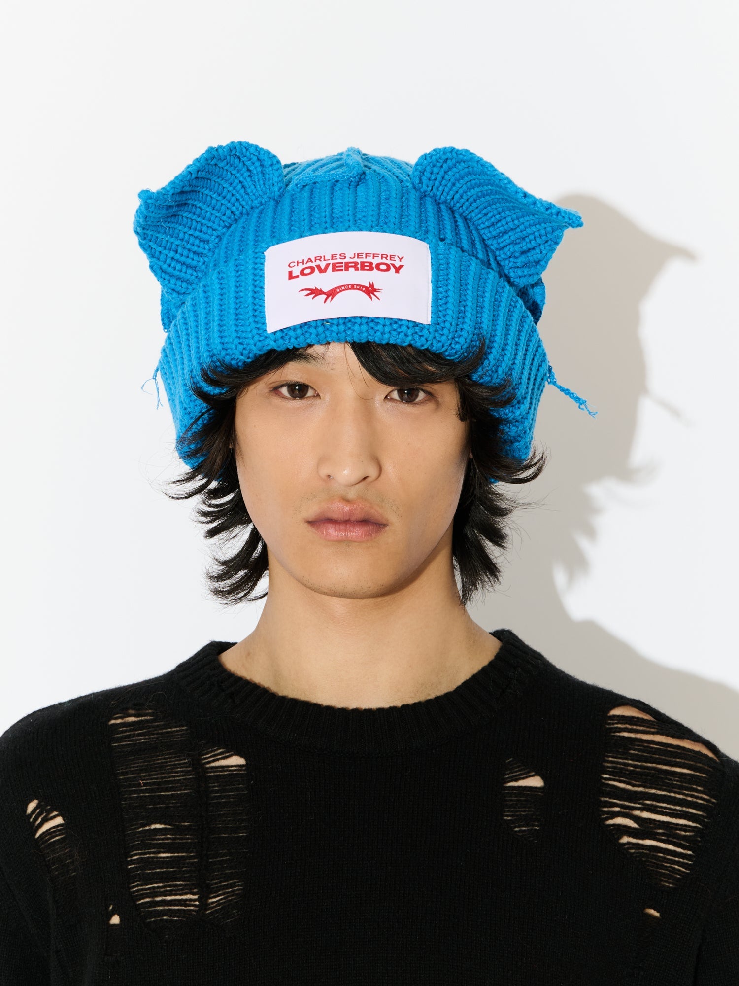 CHUNKY EARS BEANIE IN ECRU - Image 18