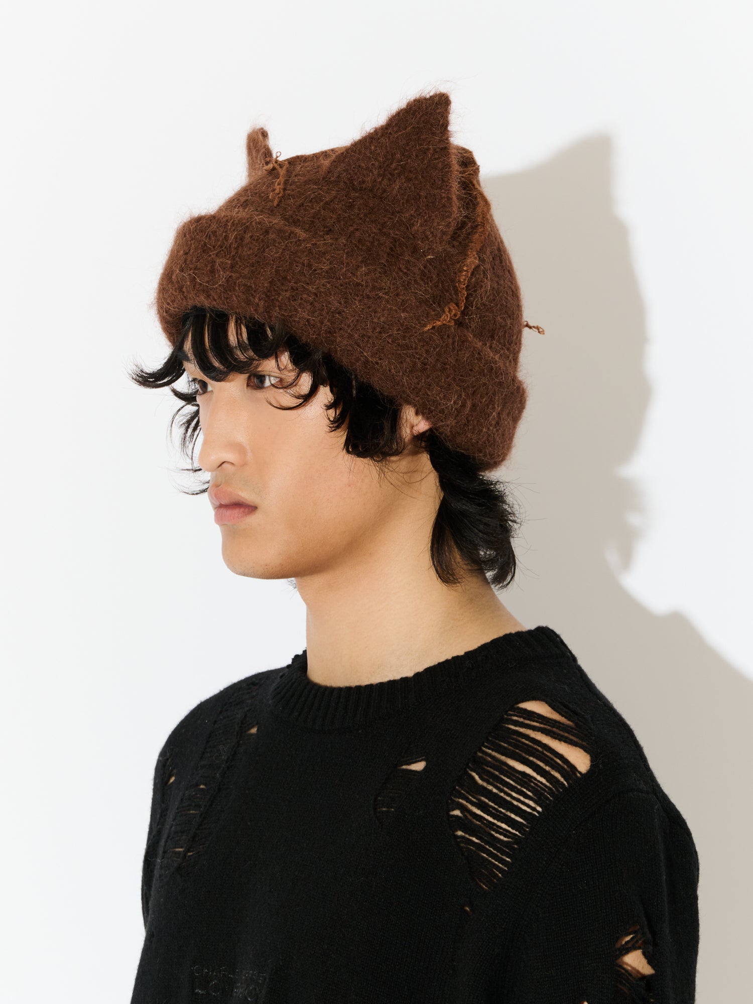 ALPACA CHUNKY EARS BEANIE EXCLUSIVE IN BLACK - Image 44