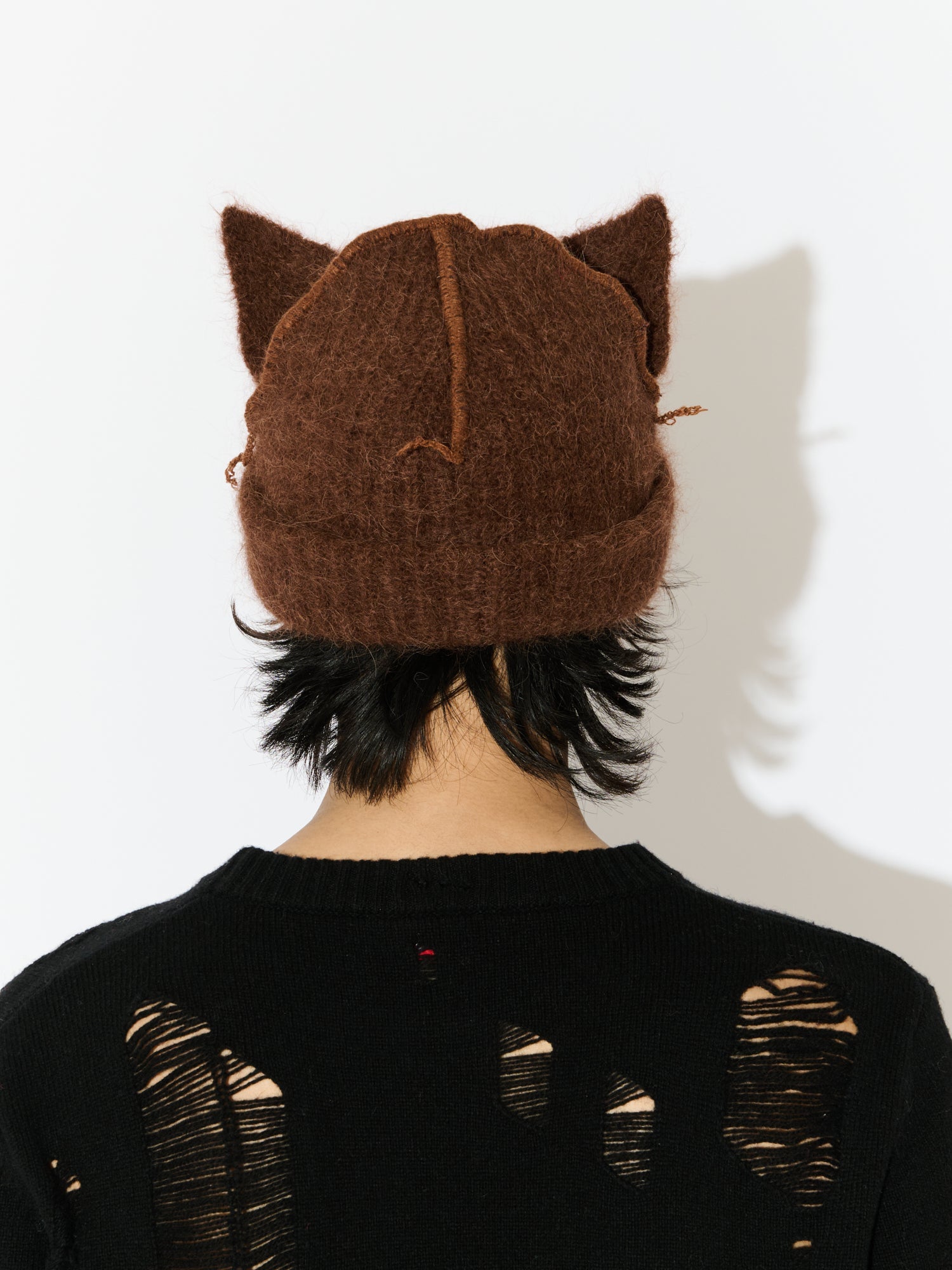 ALPACA CHUNKY EARS BEANIE EXCLUSIVE IN BLACK - Image 45