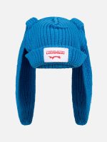 CHUNKY RABBIT BEANIE IN LIGHT BLUE