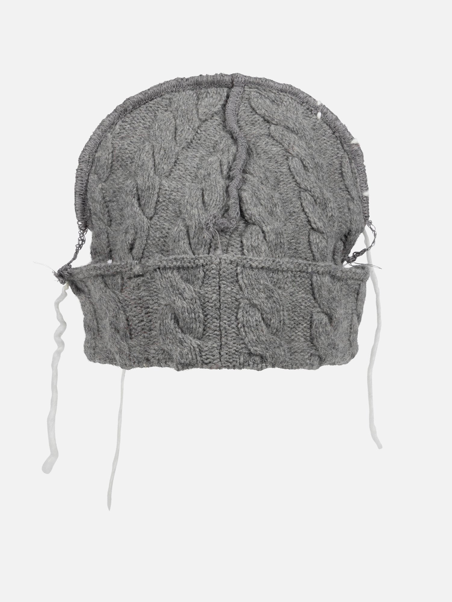 LOVERBOY CABLE BEANIE IN GREY - Image 2