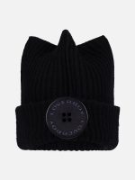 BOX BEANIE IN BLACK