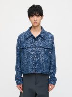 ART DENIM JACKET IN BLUE