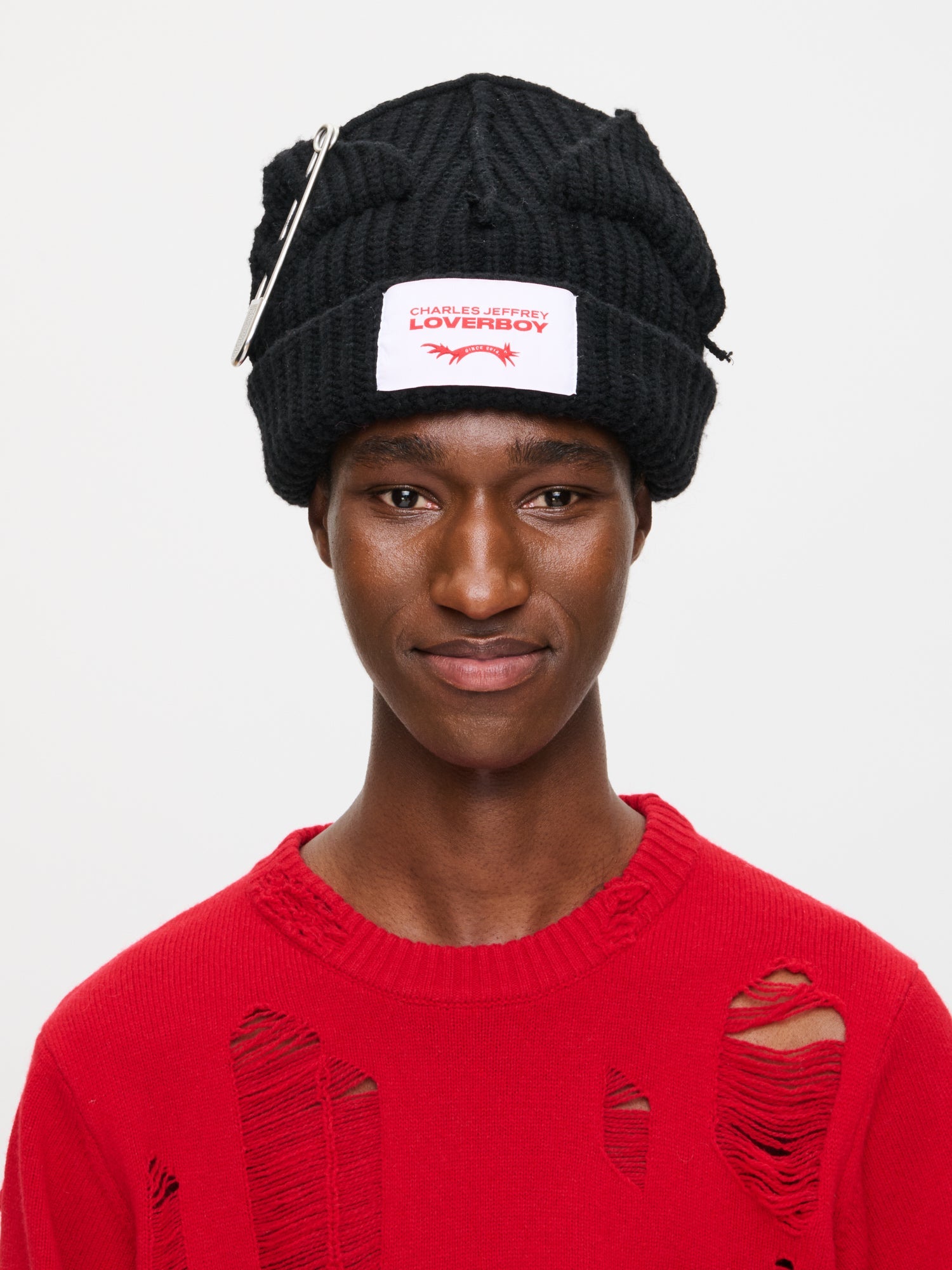 CHUNKY PUNK EARS BEANIE EXCLUSIVE IN BLACK - Image 3