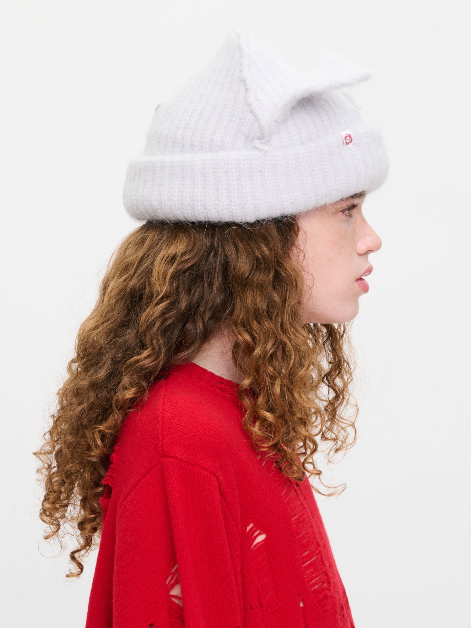 ALPACA CHUNKY EARS BEANIE EXCLUSIVE IN BLACK - Image 9