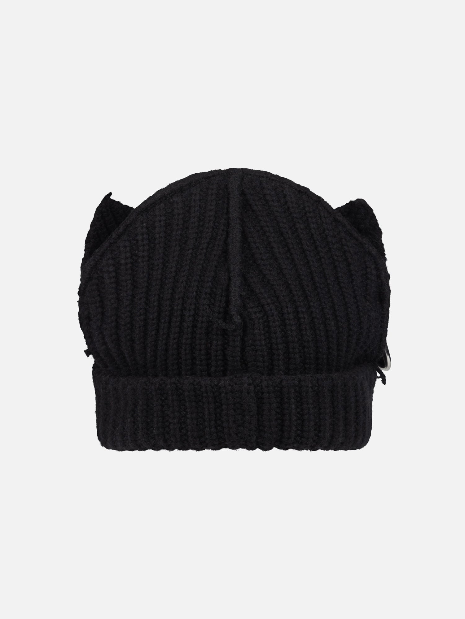 CHUNKY PUNK EARS BEANIE EXCLUSIVE IN BLACK - Image 2