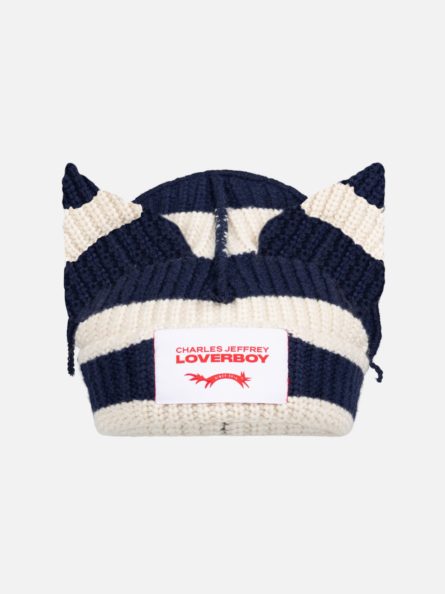 CHUNKY EARS BEANIE EXCLUSIVE IN NAVY ECRU