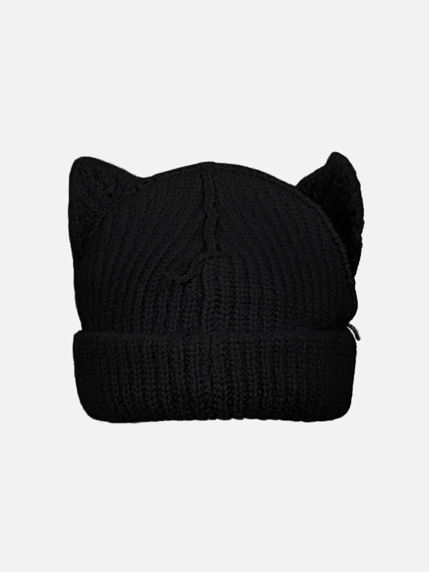 ALPACA CHUNKY EARS BEANIE EXCLUSIVE IN BLACK - Image 2