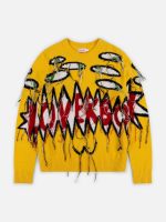 GUDDLE LOVERBOY LOGO JUMPER IN YELLOW